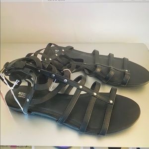 Brand new black sandals